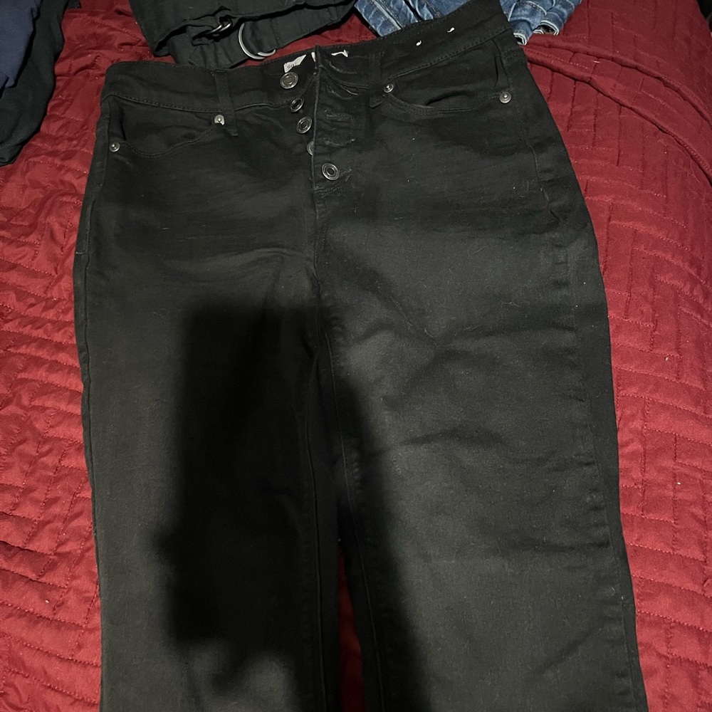 Stretchy straight leg jeans